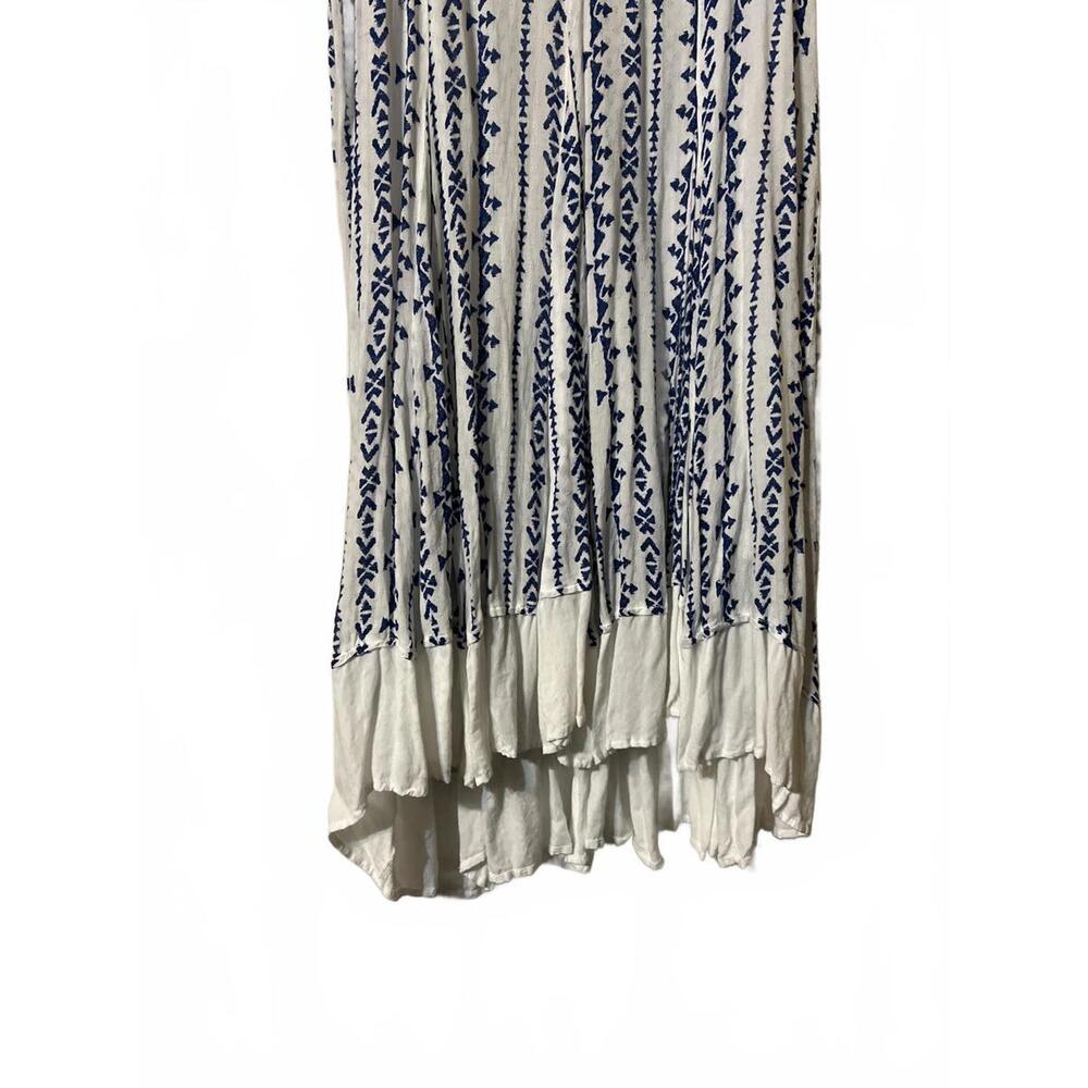 Altar’d State Women's cottagecore Casual Dress Blue Leaf - Picture 5 of 7